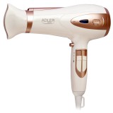 Adler AD2248 2400W 2-fokozatos fehér-arany ionos hajszárító