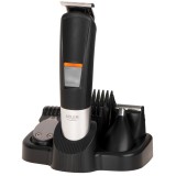 Adler AD2943, 2 sebesség, LED, USB, 5 fej, 4 fésű, 90 perc üzemidő, Fekete-Ezüst, Többfunkciós ápolókészlet