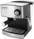 Adler Mesko MS 4403, Max. 850 W, 1.6 l, 15 bar, Inox-Fekete, Espresso kávéfőző