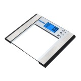 Adler Mesko MS 8146, Max. 180 kg, 100 g pontosság, LCD, BMI, Fekete-Inox-Átlátszó, Személymérleg