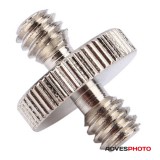 AdvesPhoto Csavarmenet átalakító adapter 1/4" külsőről 1/4" külső menetere, DSLR-hez, tripodhoz, v...