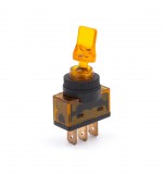 AE Világító billenőkapcsoló - sárga- 12V 10A