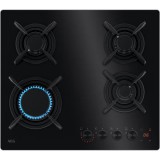 AEG HKB 64453 NB beépíthető üvegkerámia gáz főzőlap Hob2Hood funkcióval, 60cm (HKB64453NB)