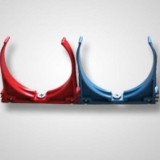 AERAULIQA Csőrögzítő bilincs NA75 KCLFLB 75/63 - piros