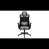 Aerocool EARL AeroSuede gaming szék fekete-szürke (4710562751307) (4710562751307) - Gamer Szék