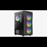 AeroCool Falcon Mesh v2 ARGB Számítógépház - Fekete (ACCM-PV41142.11)