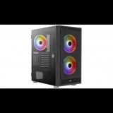 AeroCool Graphite V2 Számítógépház - Fekete (AEROPGSGRAPHITE-G-BK)