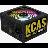 Aerocool KCAS PLUS GOLD 750W tápegység 20+4 pin ATX Fekete (AEROPGSKCAS+RGB750-G )