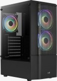 Aerocool quantum mesh v3 üveg ablakos fekete számítógépház (accm-pv31133.11)