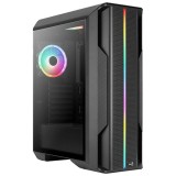 AeroCool Splinter Duo v1 ATX miditorony számítógépház, 3 ARGB ventilátor, RGB előlap, fekete