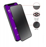 AG Privacy Anti-Static Apple iPhone 12 Pro Max 2020 (6.7) MATT kijelzővédő üvegfólia betekintés elleni védelemmel