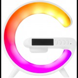 Aga RGB 5in1 LED lámpa vezeték nélküli töltővel, fehér (DS5108-WHI)