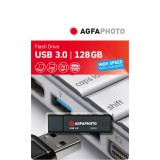 AgfaPhoto 10572 USB flash meghajtó 128 GB USB A típus 3.2 Gen 1 (3.1 Gen 1) Fekete