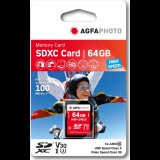 AgfaPhoto SDXC 64 GB High Speed Class 10 UHS I U1 V30 Memóriakártya (SB6036)