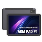 AGM PAD P1 Lite 4G ütés- és vízálló 4+128GB IP68 Tablet, kártyafüggetlen, Dual Sim, fekete, 10,36 inch