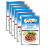 AGRAS DELIC Stuzzy cat alutasak cicának - csirke, 6 x 100 g