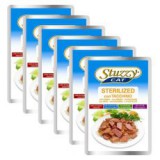 AGRAS DELIC Stuzzy cat STERILIZED tasakos táp - pulyka, 6 x 100 g
