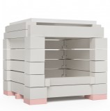 Agus Ofentechnik ÖkoSmart cserépkályha ökotűztér csomag 35x35x52 cm méretig - fehér