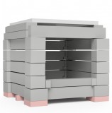 Agus Ofentechnik ÖkoSmart cserépkályha ökotűztér csomag 35x35x52 cm méretig - szürke