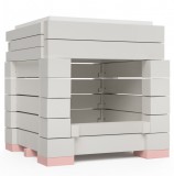 Agus Ofentechnik ÖkoSmart cserépkályha ökotűztér csomag 38x38x58 cm méretig - fehér