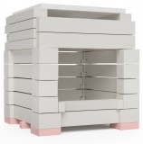 Agus Ofentechnik ÖkoSmart cserépkályha ökotűztér csomag 49x49x64 cm méretig - fehér