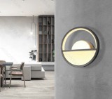 Aigostar Alumínium fali lámpa 13,5W 6500K, kör