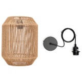 Aigostar Függesztett lámpa természetes kötéllel (fényforrás nélkül) E27