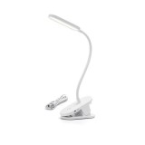 Aigostar LED asztali lámpa és csíptetős 2,5W, USB-n keresztül tölthető fehér