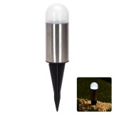 Aigostar LED napelemes hangulatvilágítás, rozsdamentes acél, kerek oszlop, 6500K