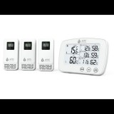 Airbi TRIO - digitális hőmérő és higrométer 3 vezeték nélküli érzékelővel (BI1030)