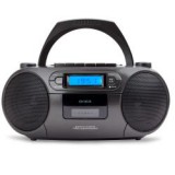 Aiwa BBTC-550BK hordozható retro stílusú rádiós lejátszó (13244)