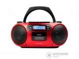 Aiwa BBTC-550RD Hordozható CD lejátszó Fekete, Vörös
