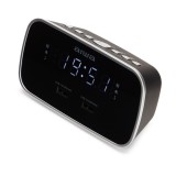 Aiwa CRU-19BK Rádiós LED ébresztőóra - Fekete/Ezüst (CRU-19BK)