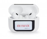 Aiwa EBTW-350WT Bluetooth fülhallgató érintőkijelzős tokkal, fehér (15542)