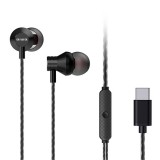 Aiwa ESTM-50USB-C/BK vezetékes mikrofonos fekete fülhallgató (ESTM-50USB-C/BK)