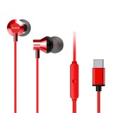 Aiwa ESTM-50USB-C/RD vezetékes mikrofonos piros fülhallgató (ESTM-50USB-C/RD)