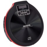 Aiwa hordozható MP3 Discman, fülhallgatóval és tárolóval, piros (15471)
