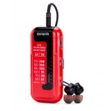 Aiwa R-22RD hordozható vintage, japán zsebrádió piros (13191)