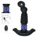 Aixiasia Abake - forgó anál vibrátor (fekete)