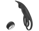 Aixiasia Hoody B - akkus, rádiós péniszgyűrű (fekete)