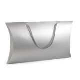 Ajándéktasak, ezüst, 17x30 cm