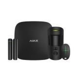 Ajaxstarterkitcamplus bl fekete vezetéknélküli kamerás riasztó szett 20504
