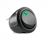 AK 12 Kapcsoló 12V 1ák zöld LED