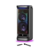 AKAI DJ aktív hangszóró beépített diszkó fényekkel, 600W (DJ-Y9L)