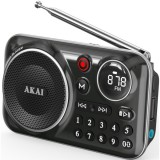 AKAI FM rádió audio lejátszó fekete APR-500BK