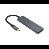 Akasa 4 portos USB Hub szürke (AK-CBCA25-18BK) (AK-CBCA25-18BK) - USB Elosztó