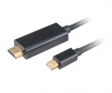 Akasa 4K Mini DisplayPort to HDMI active adapter cable AK-CBDP19-18BK