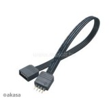 AKASA 4pin RGB LED apa-anya világítást hosszabbító kábel - 50 cm (AK-CBLD01-50BK)
