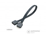Akasa 4pin RGB LED apa-anya világítást hosszabbító kábel, 50 cm, AK-CBLD01-50BK