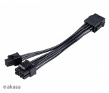 AKASA 8-pin - 8+4 pin tápkábel adapter